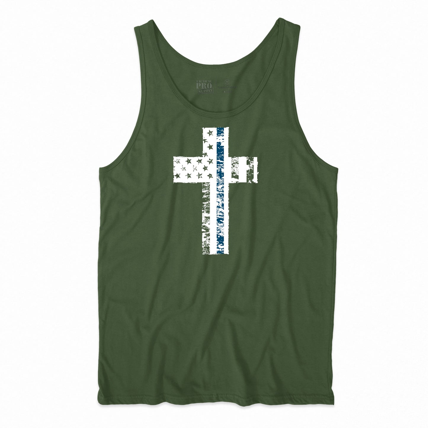 Cross Flag Blue Line
