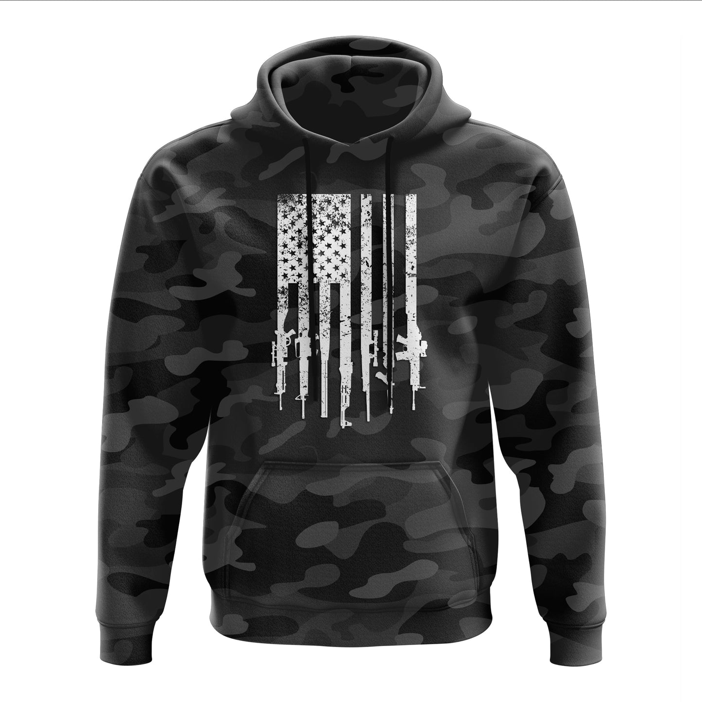 Black Camo - Rifle Flag