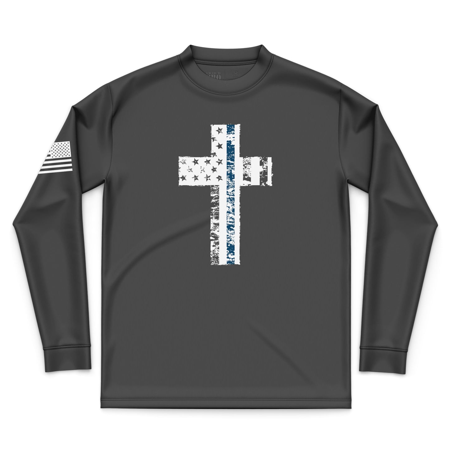 Cross Flag Blue Line