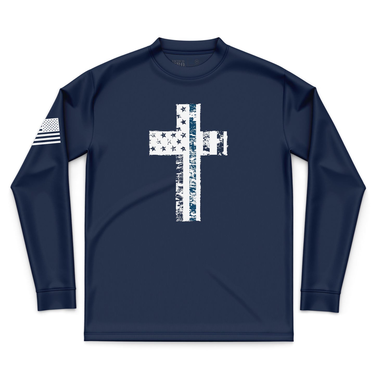 Cross Flag Blue Line