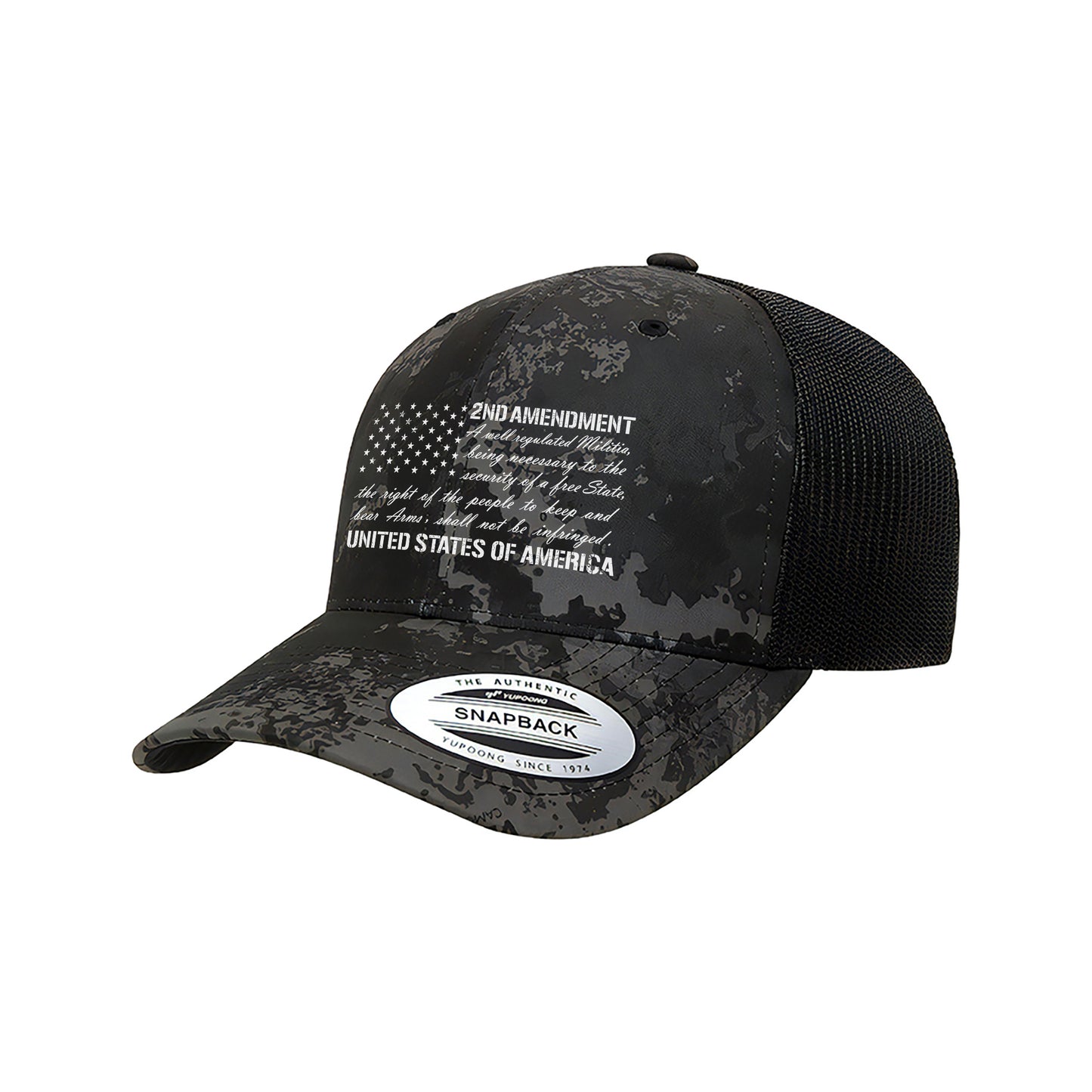 Black Camo - 2nd Amendment Flag