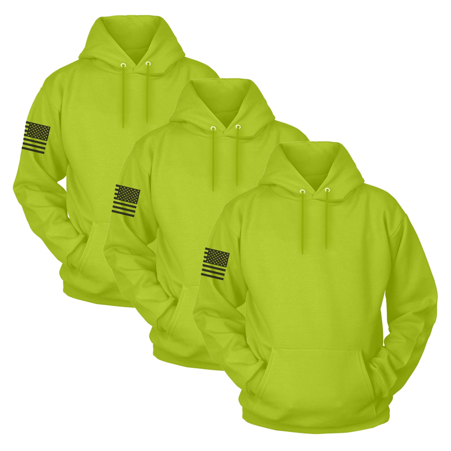 TPS - Saftey Green Hoodie Bundle - 3 Pack