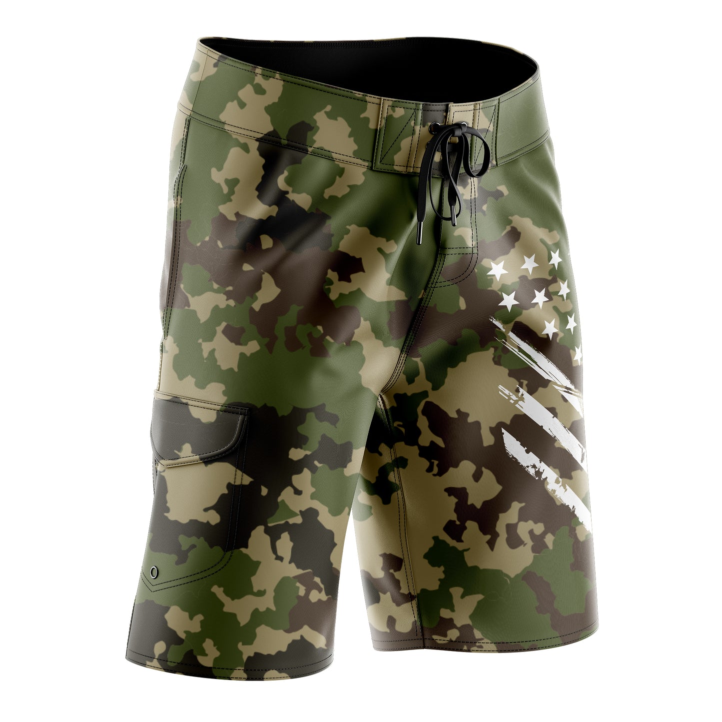 Marine Camo White Crest