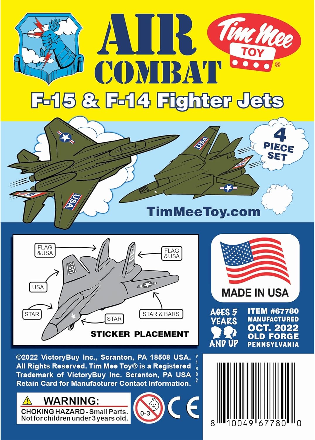 Fighter Jets - 4pcs OD Green