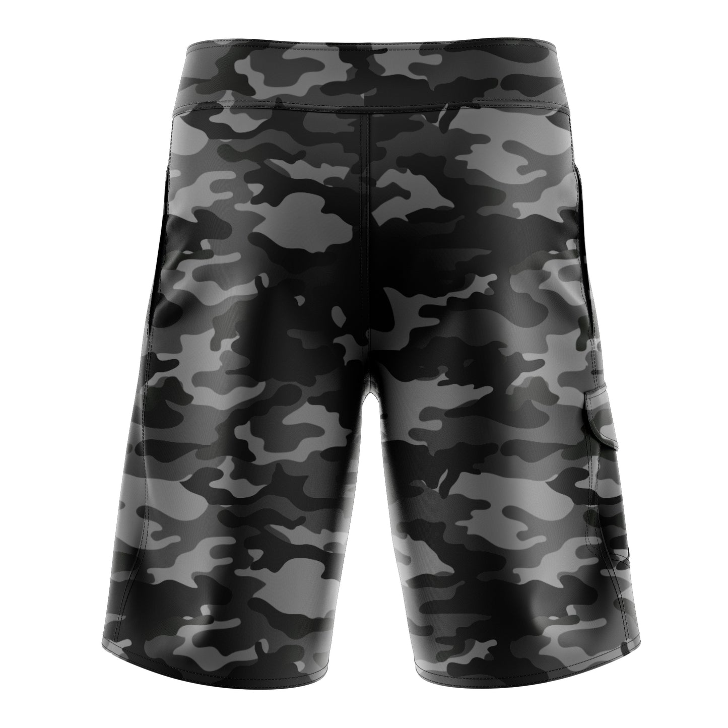 Black Camo White Crest