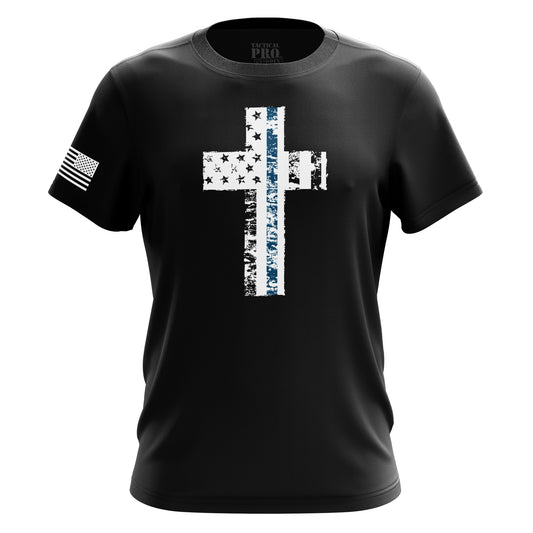 Cross Flag Blue Line