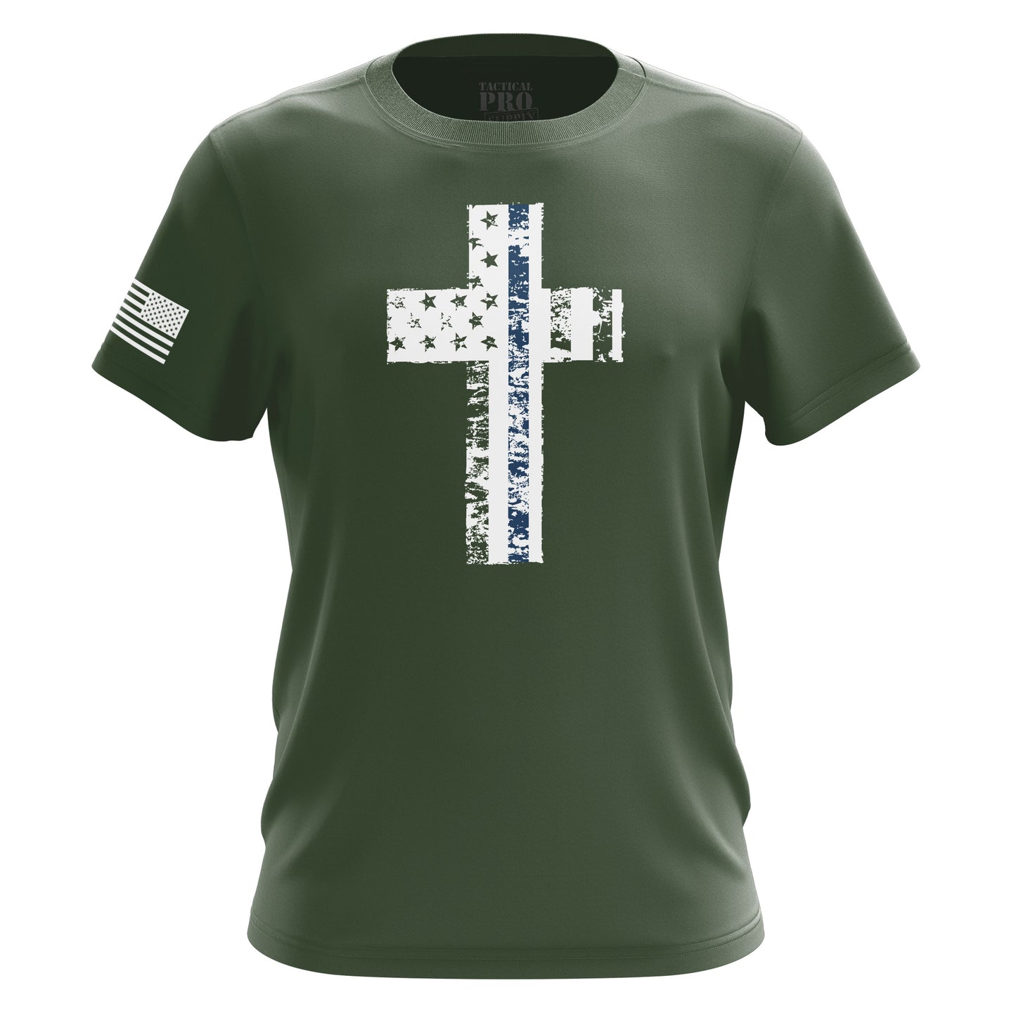 Cross Flag Blue Line
