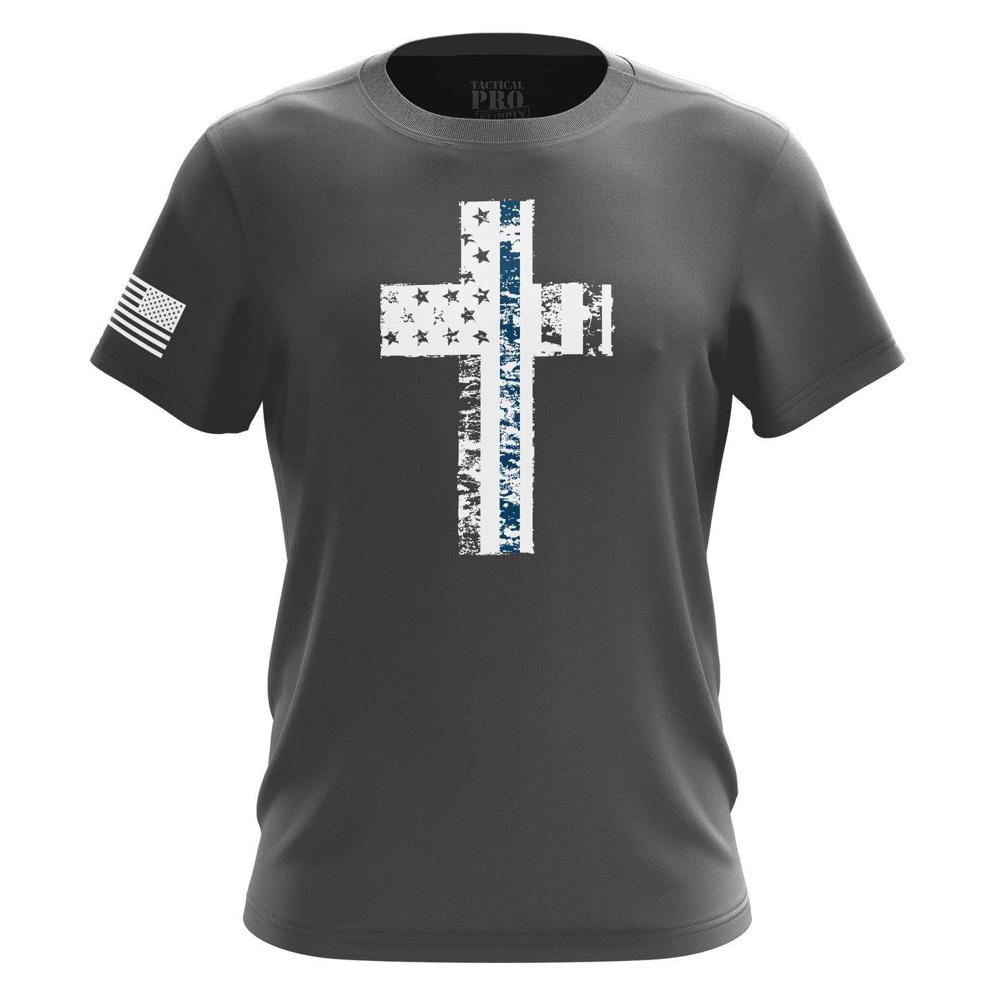 Cross Flag Blue Line