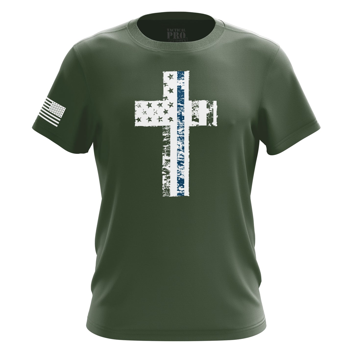 Cross Flag Blue Line