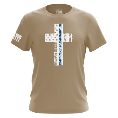 Cross Flag Blue Line