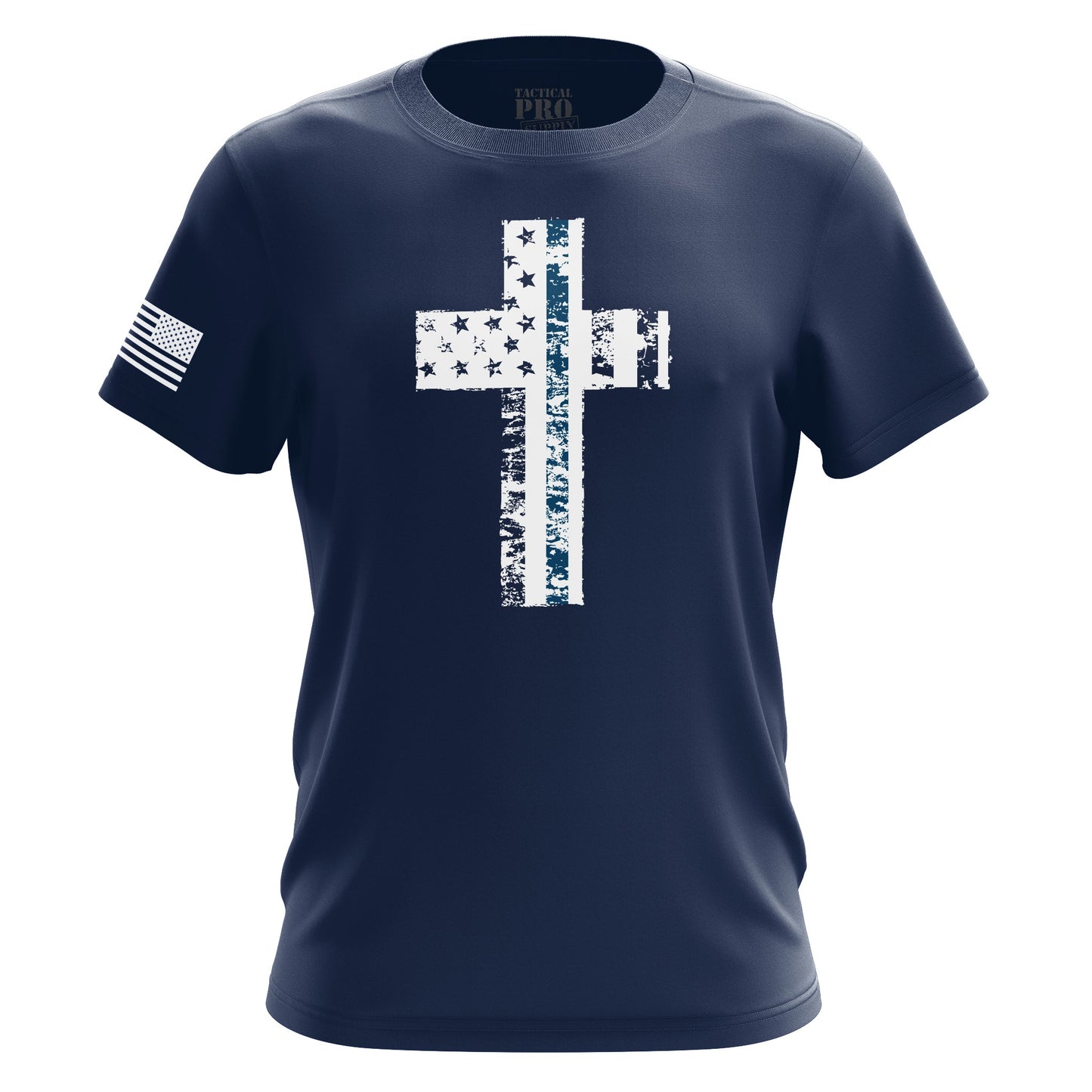 Cross Flag Blue Line