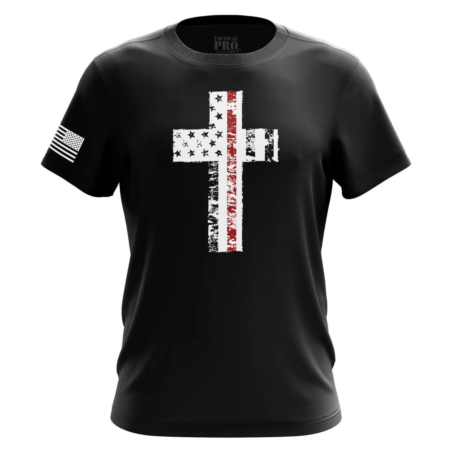 Cross Flag Red Line