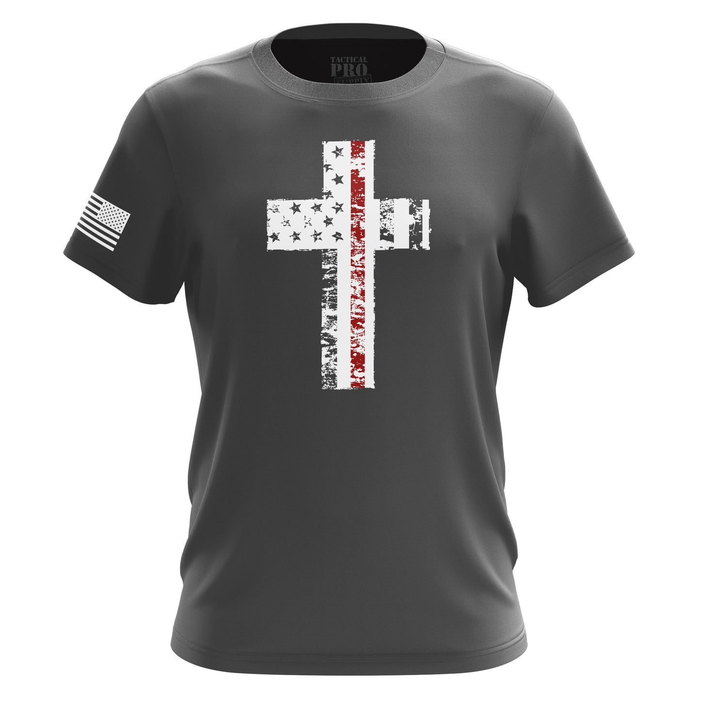 Cross Flag Red Line