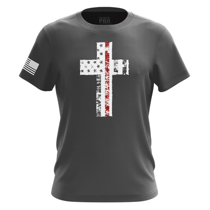 Cross Flag Red Line