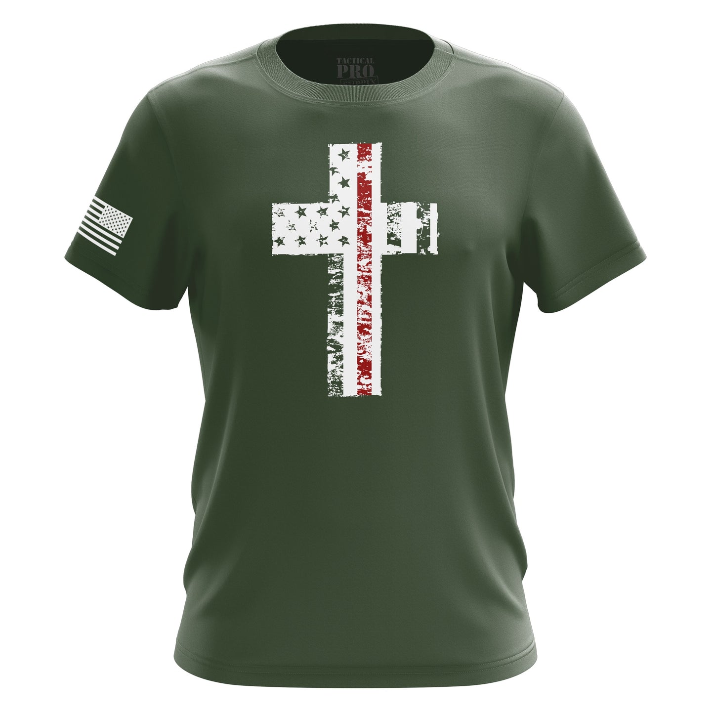 Cross Flag Red Line