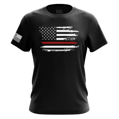 Distressed Flag Red Line