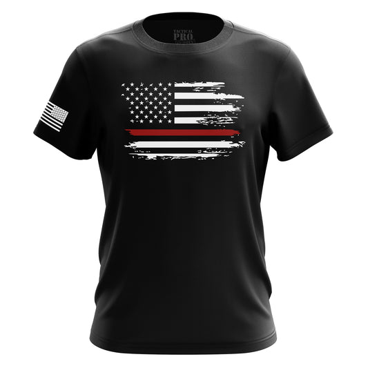 Distressed Flag Red Line
