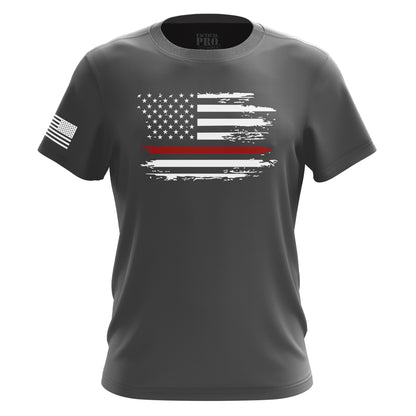 Distressed Flag Red Line