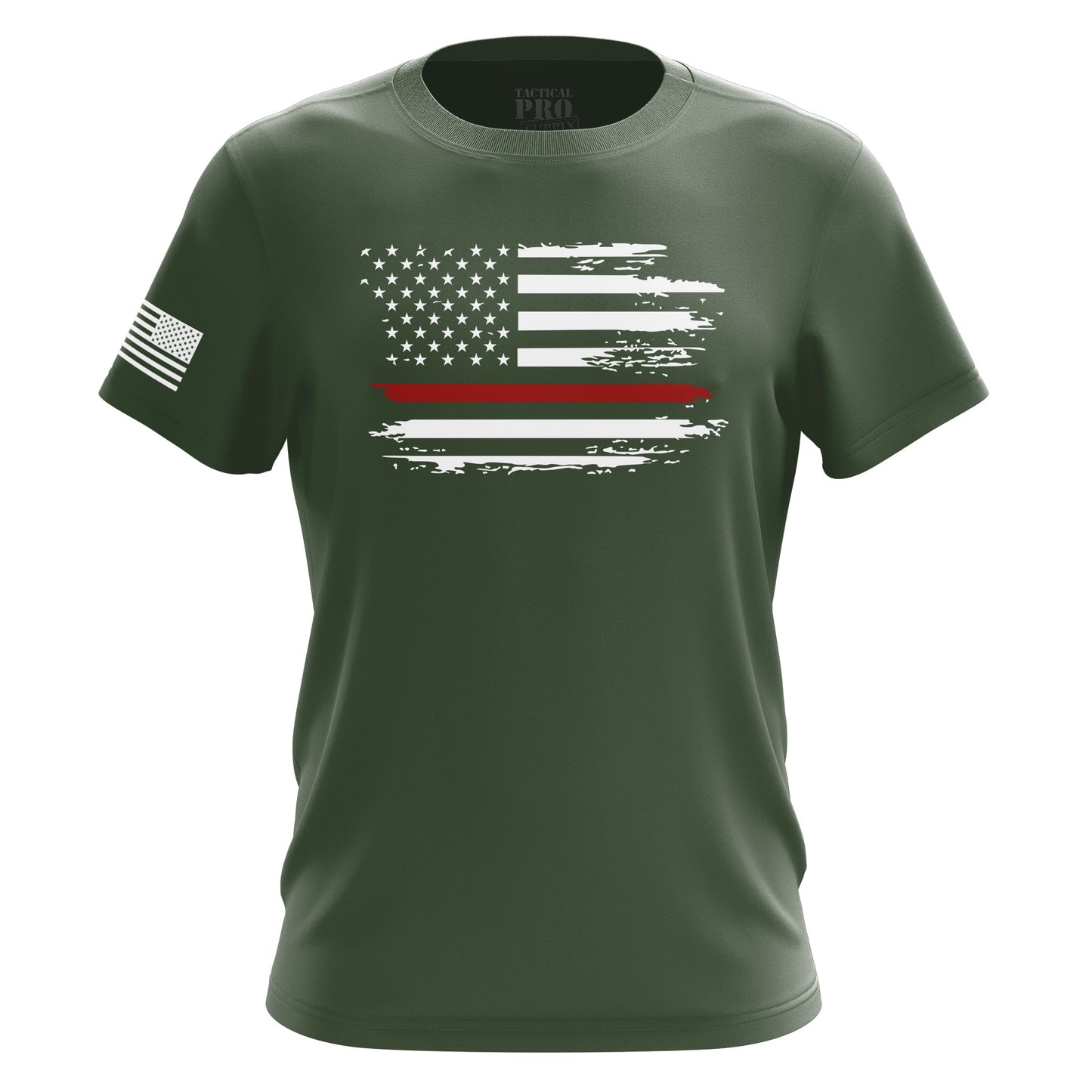 Distressed Flag Red Line