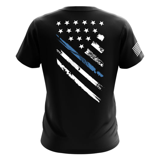 Blue Line Crest Flag