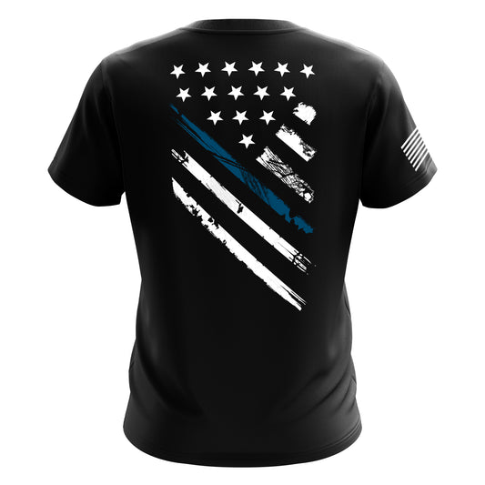 Blue Line Crest Flag