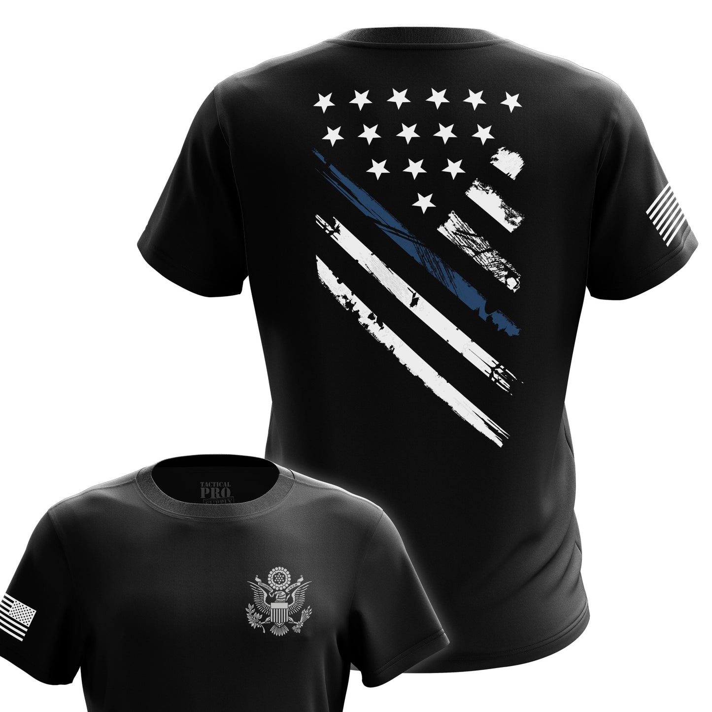 Blue Line Crest Flag