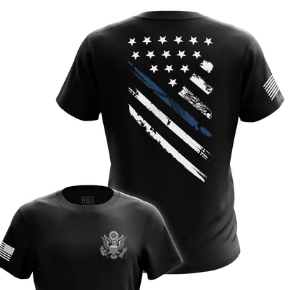 Blue Line Crest Flag