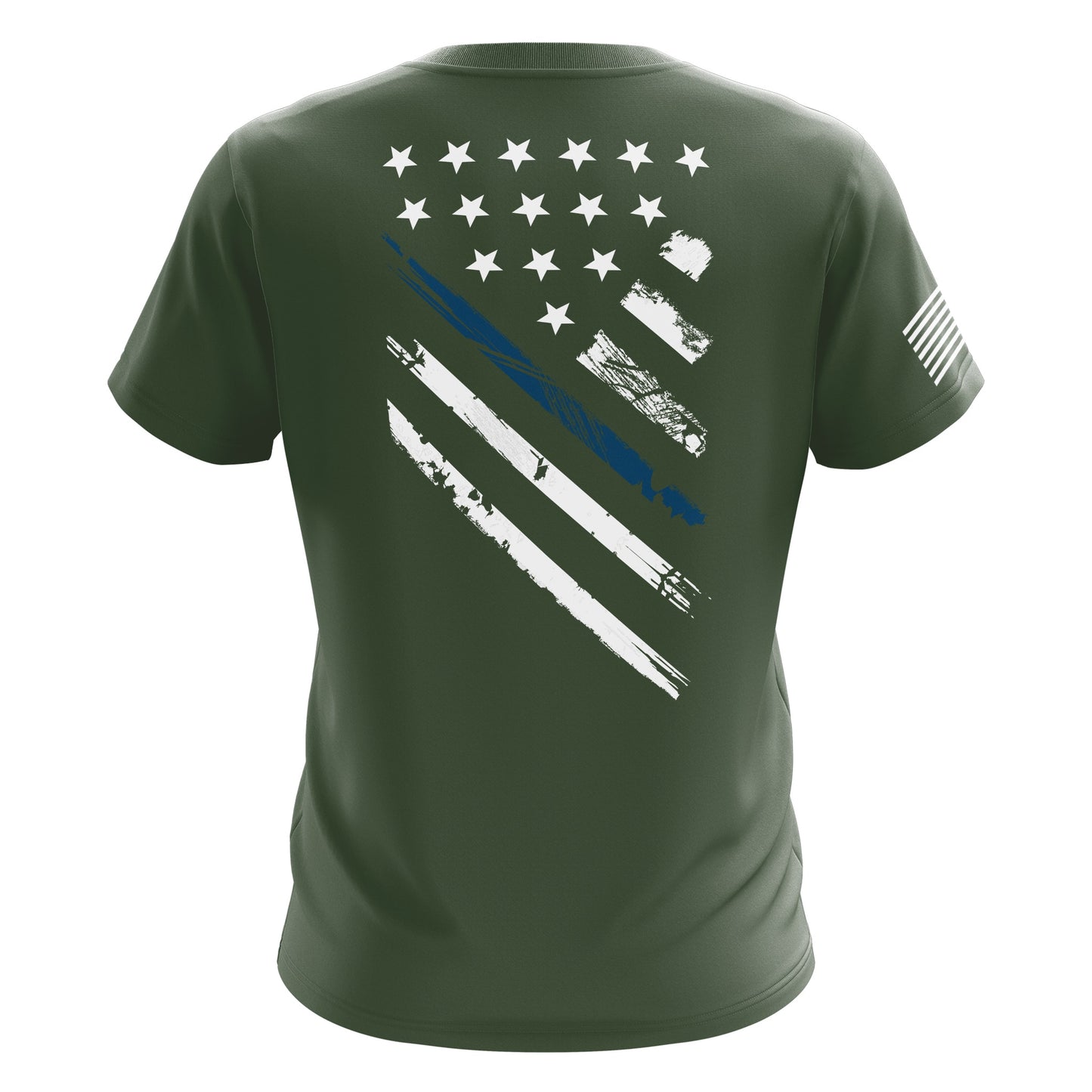 Blue Line Crest Flag