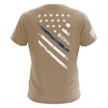 Blue Line Crest Flag