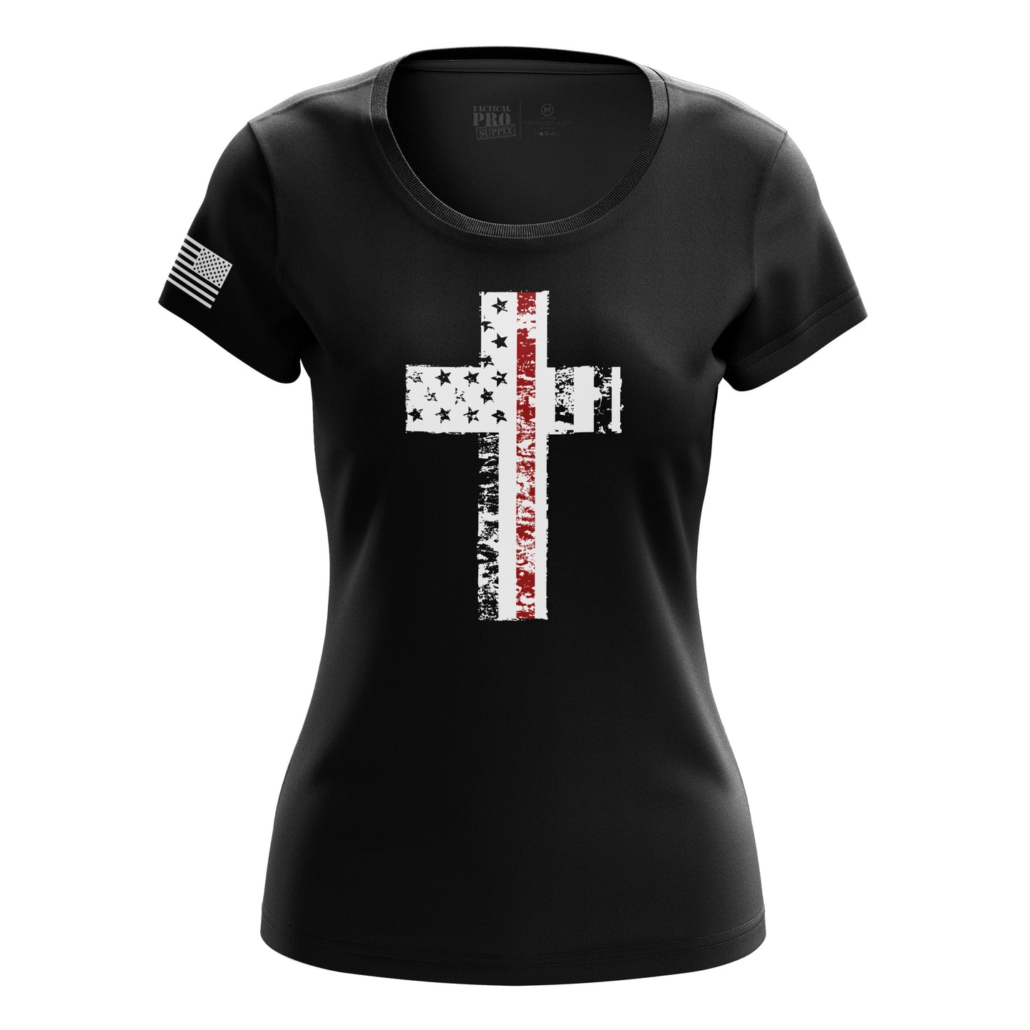 Cross Flag Red Line