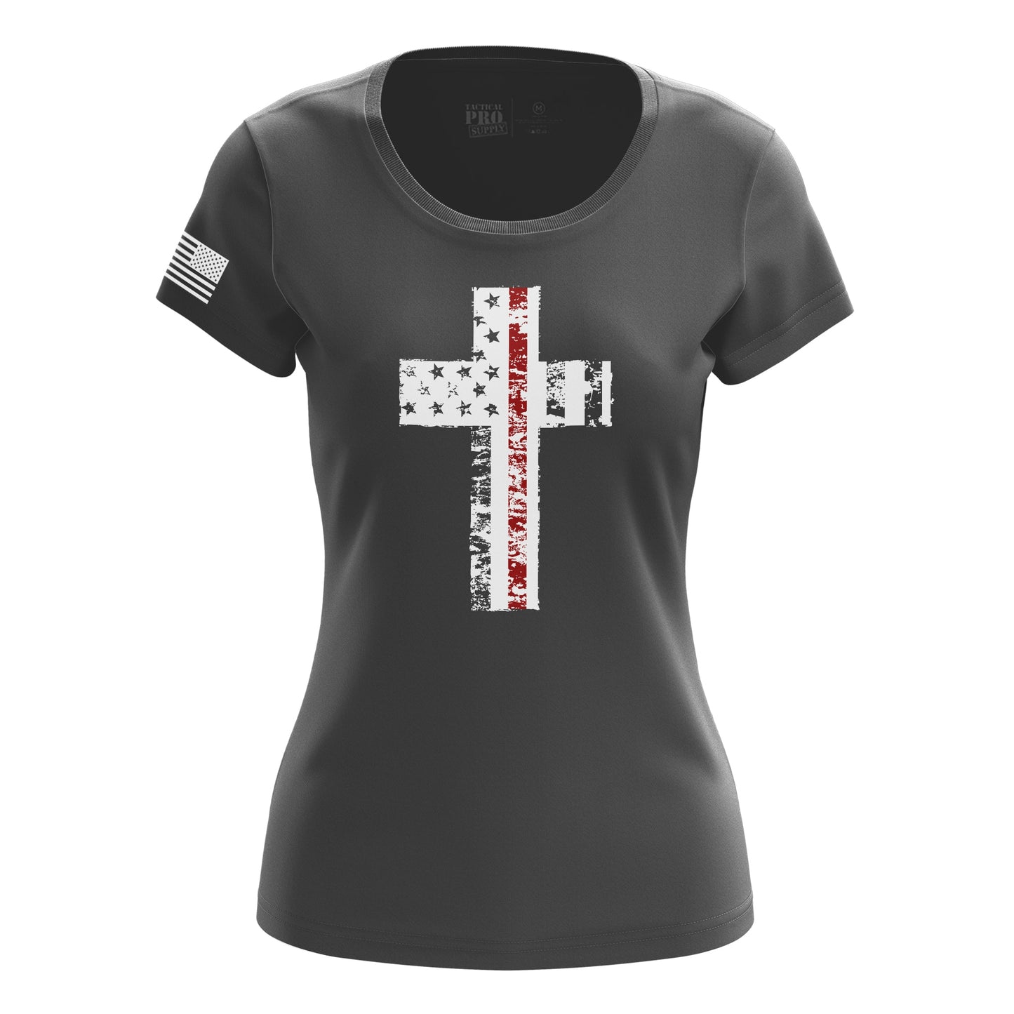 Cross Flag Red Line