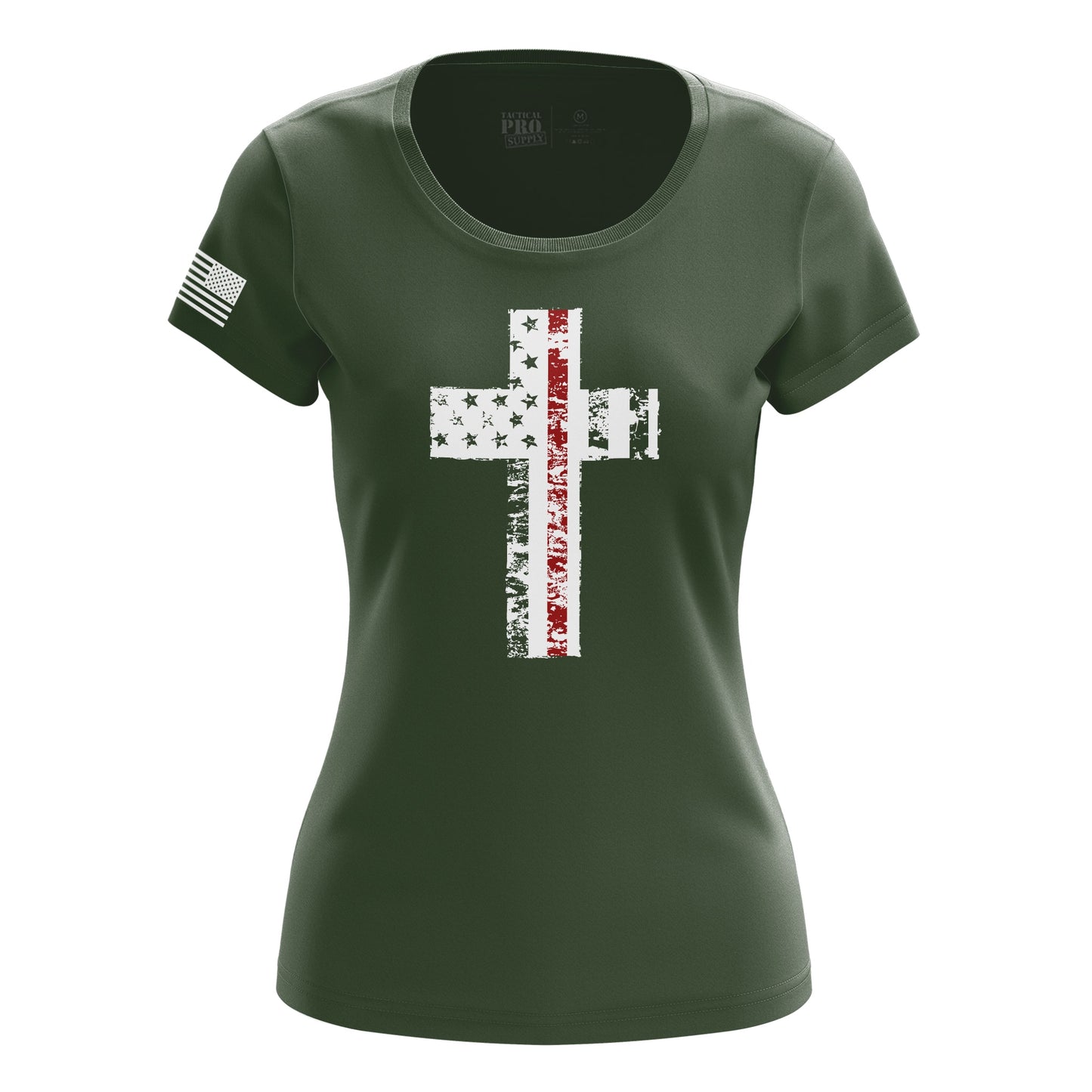 Cross Flag Red Line