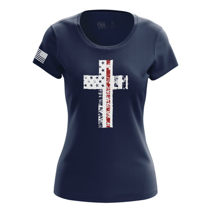 Cross Flag Red Line