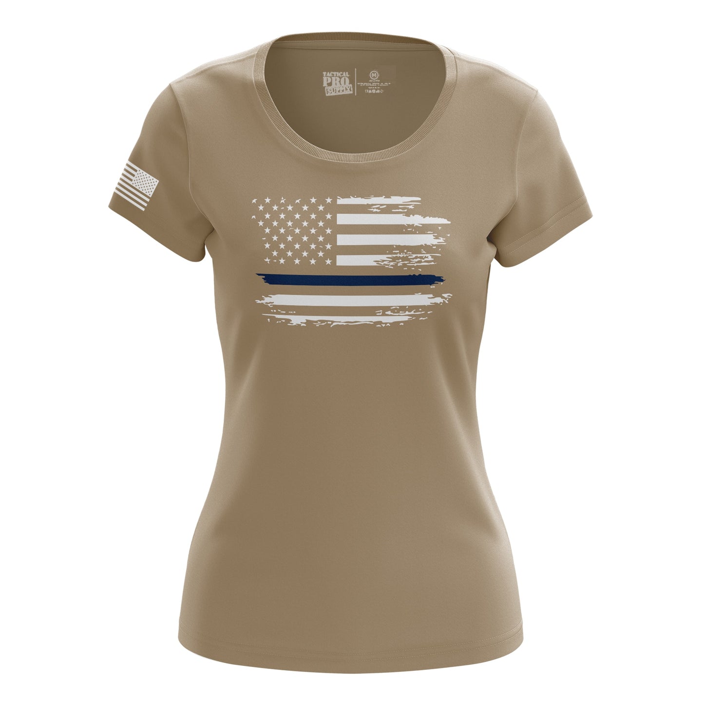 Distressed Flag - Blue Line