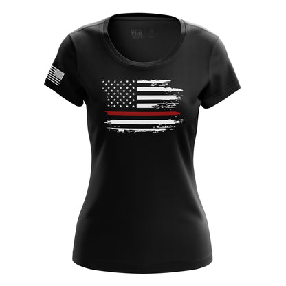 Distressed Flag Red Line
