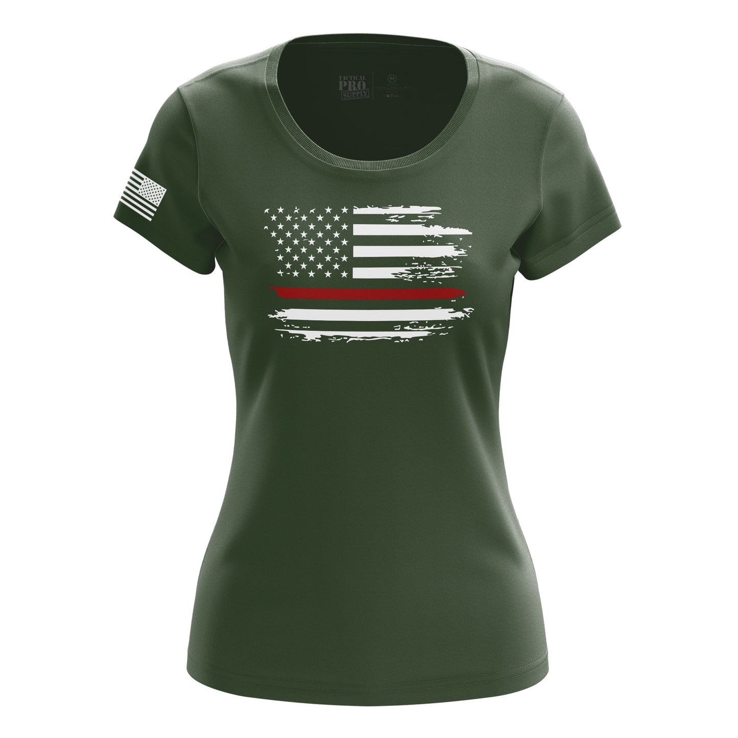 Distressed Flag Red Line