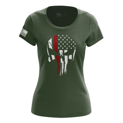 Punisher Flag Red Line
