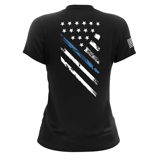 Blue Line Crest Flag