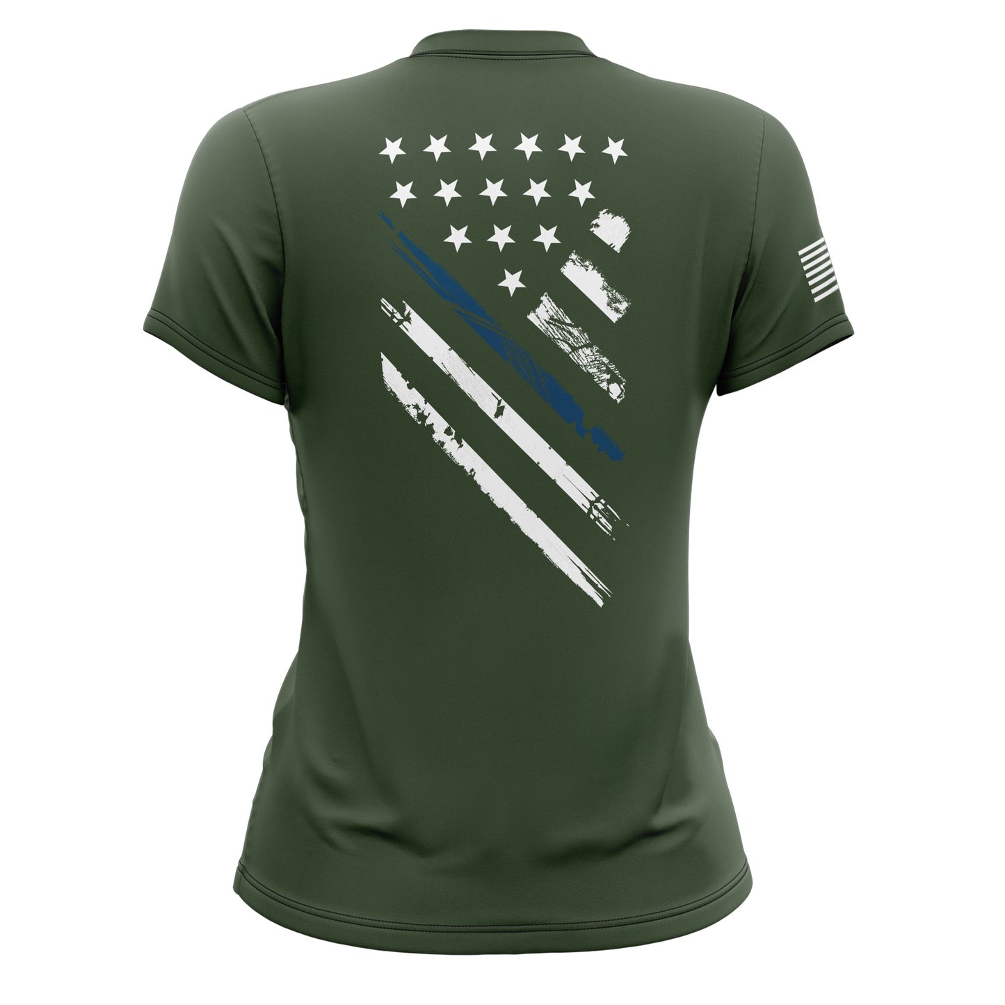 Blue Line Crest Flag