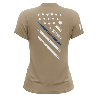 Blue Line Crest Flag