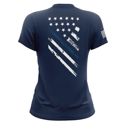 Blue Line Crest Flag