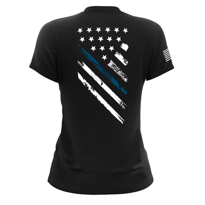 Blue Line Crest Flag