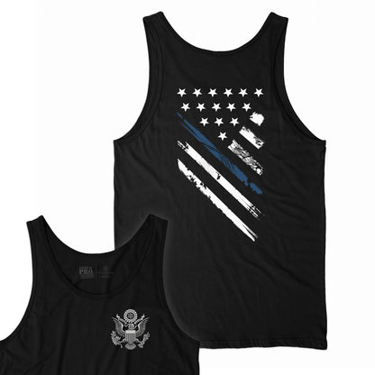 Blue Line Crest Flag