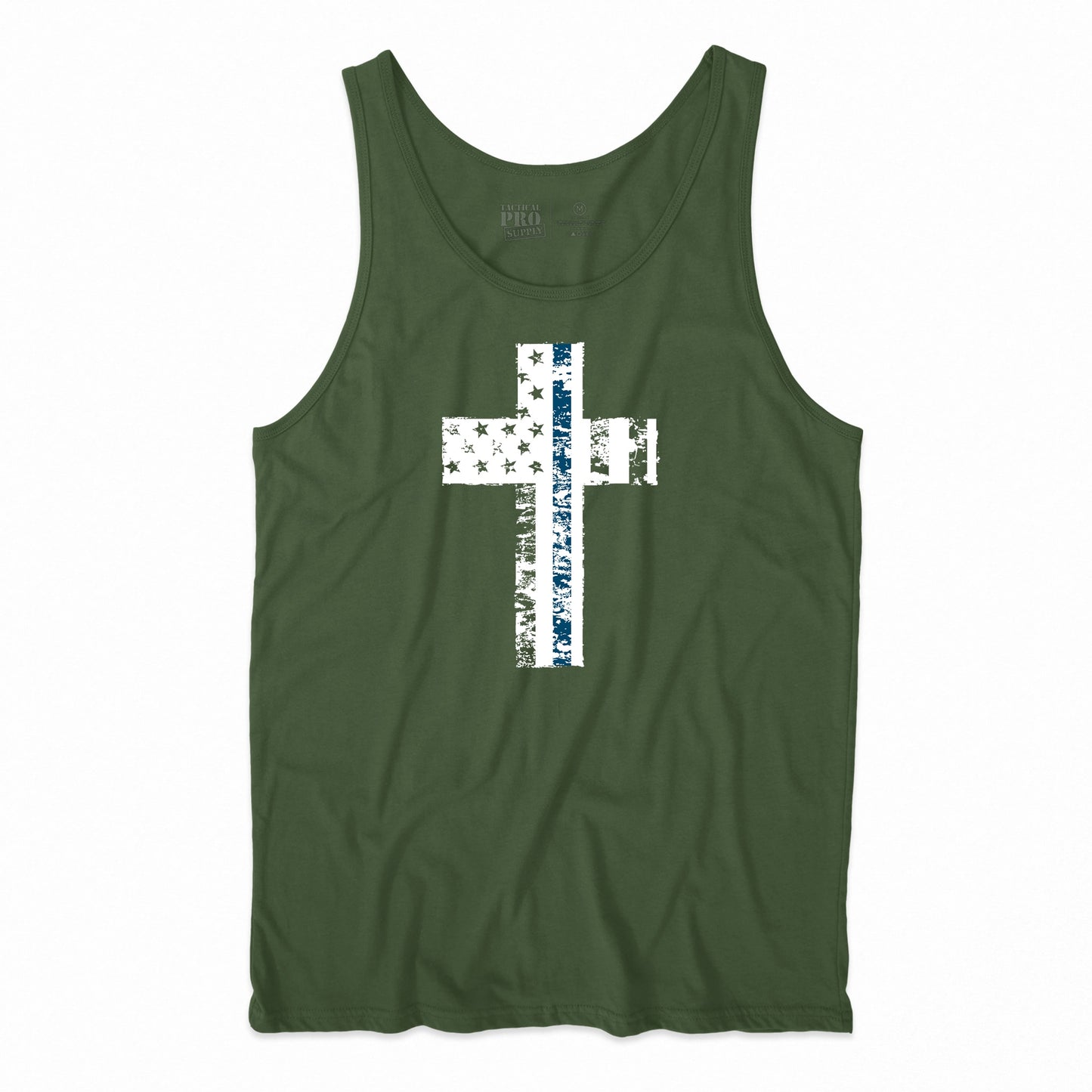 Cross Flag Blue Line