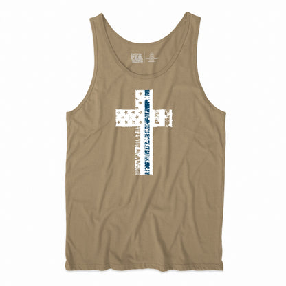 Cross Flag Blue Line