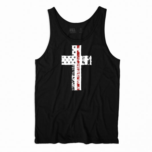 Cross Flag Red Line