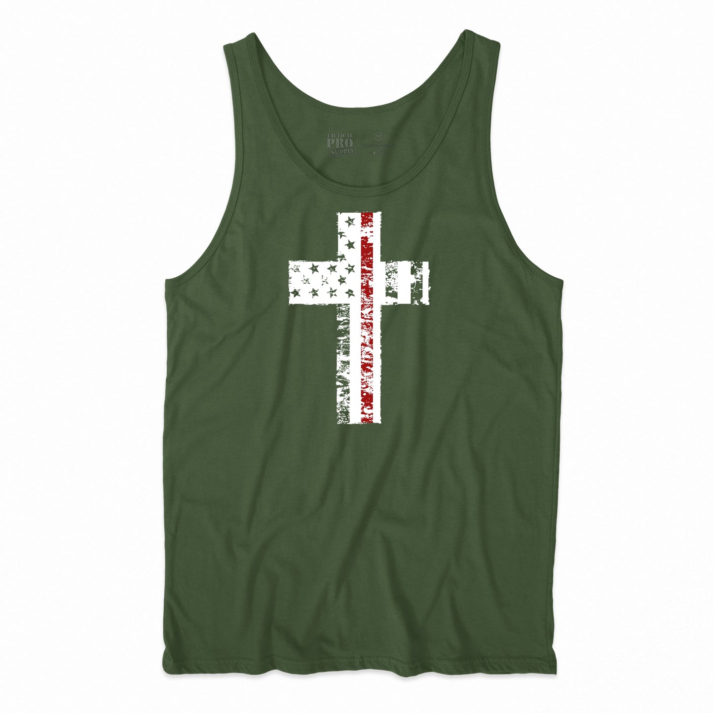 Cross Flag Red Line