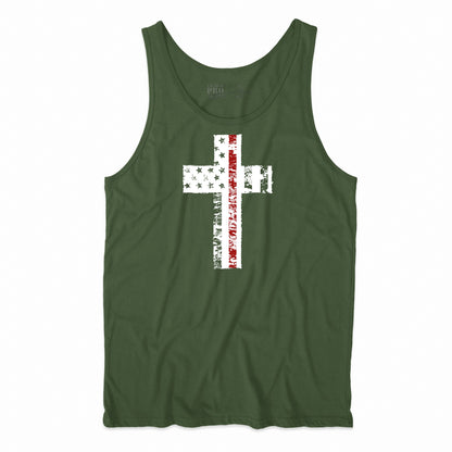 Cross Flag Red Line
