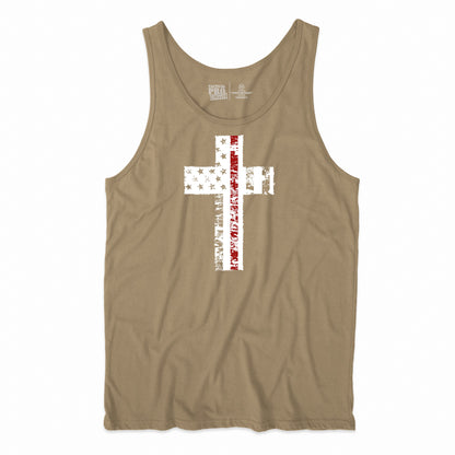 Cross Flag Red Line