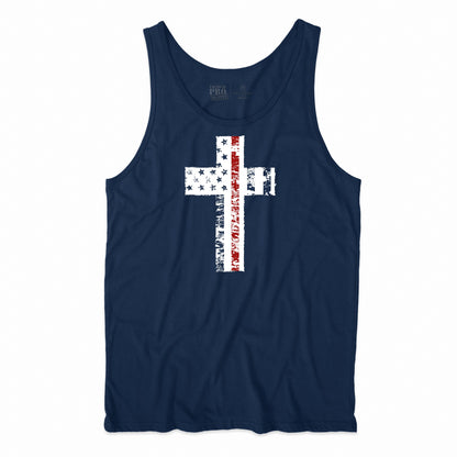 Cross Flag Red Line